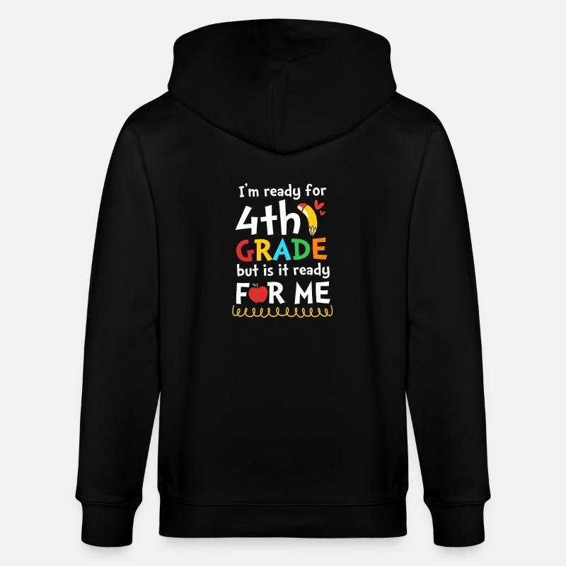 4e année - Veste à capuche bio CULTIVATOR Stanley/Stella Unisexe - noir