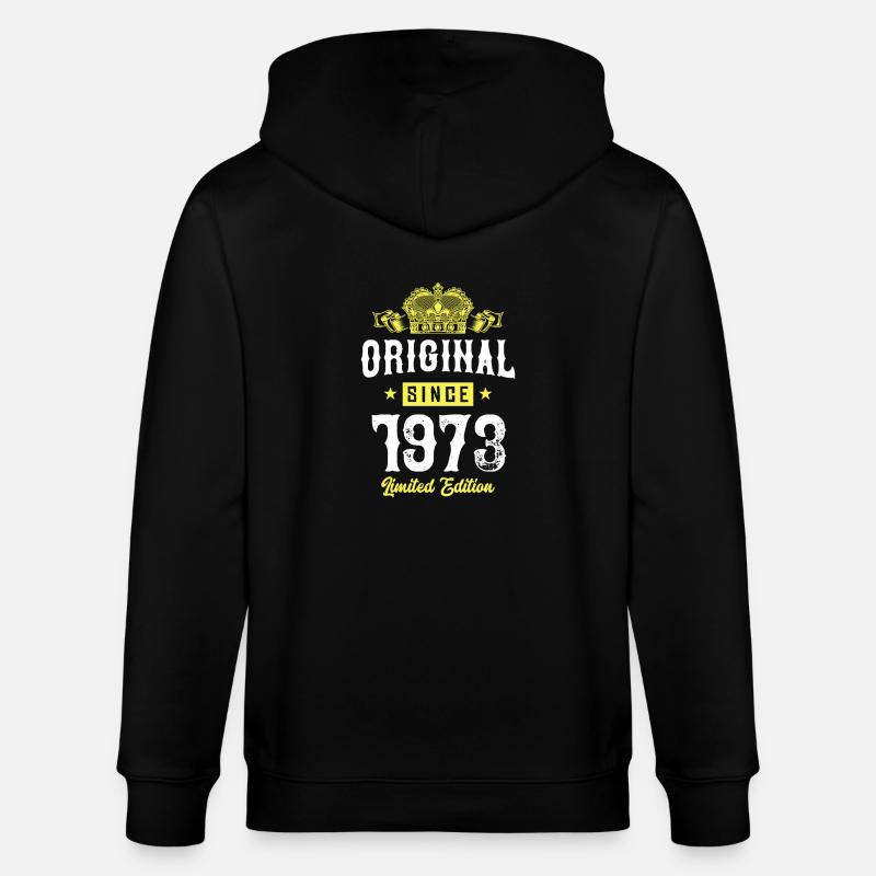 1973 limited edition - Stanley/Stella Unisex Bio-Kapuzenjacke CULTIVATOR  - Schwarz
