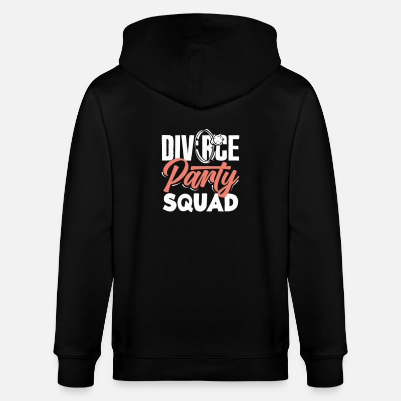 Scheidung Party Squad Feier Scheidung - Stanley/Stella Unisex Bio-Kapuzenjacke CULTIVATOR - Schwarz