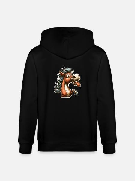 Cheval - Veste à capuche bio CULTIVATOR Stanley/Stella Unisexe - noir