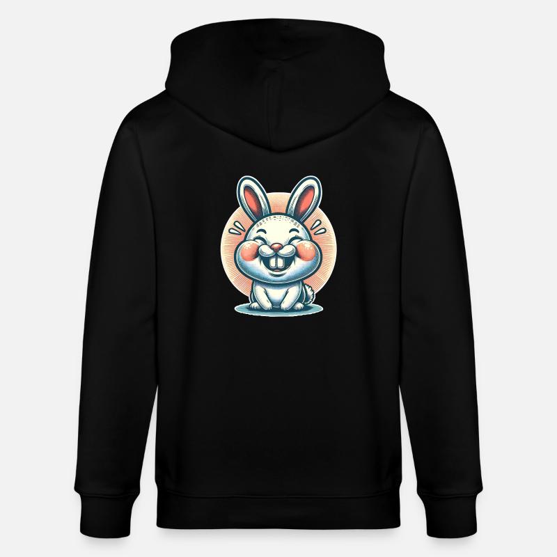 Lapin Lapin - Veste à capuche bio CULTIVATOR Stanley/Stella Unisexe - noir