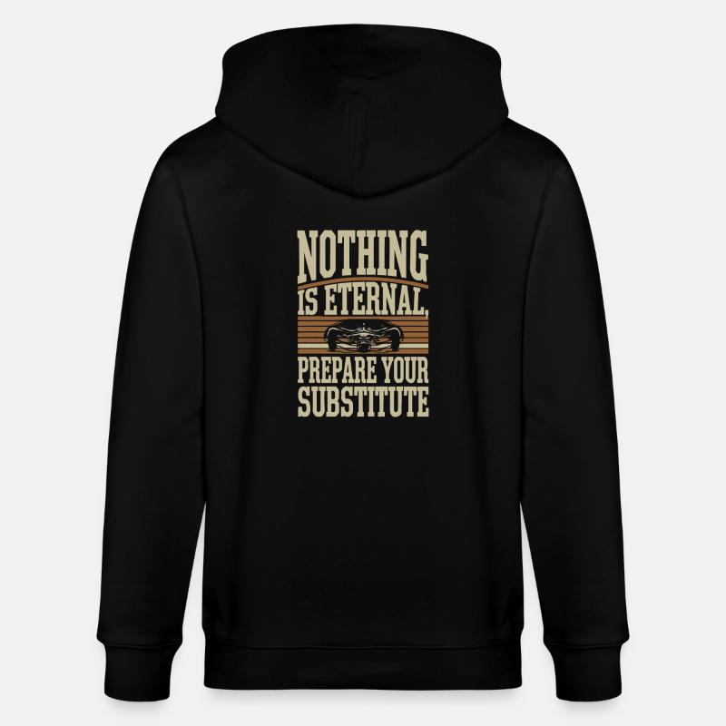 RIEN N’EST ÉTERNEL - Veste à capuche bio CULTIVATOR Stanley/Stella Unisexe - noir