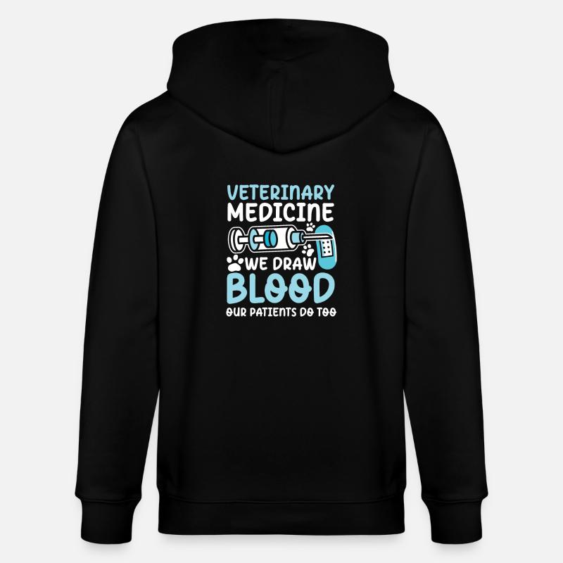Veterinary Medicine - Stanley/Stella Unisex Bio-Kapuzenjacke CULTIVATOR  - Schwarz
