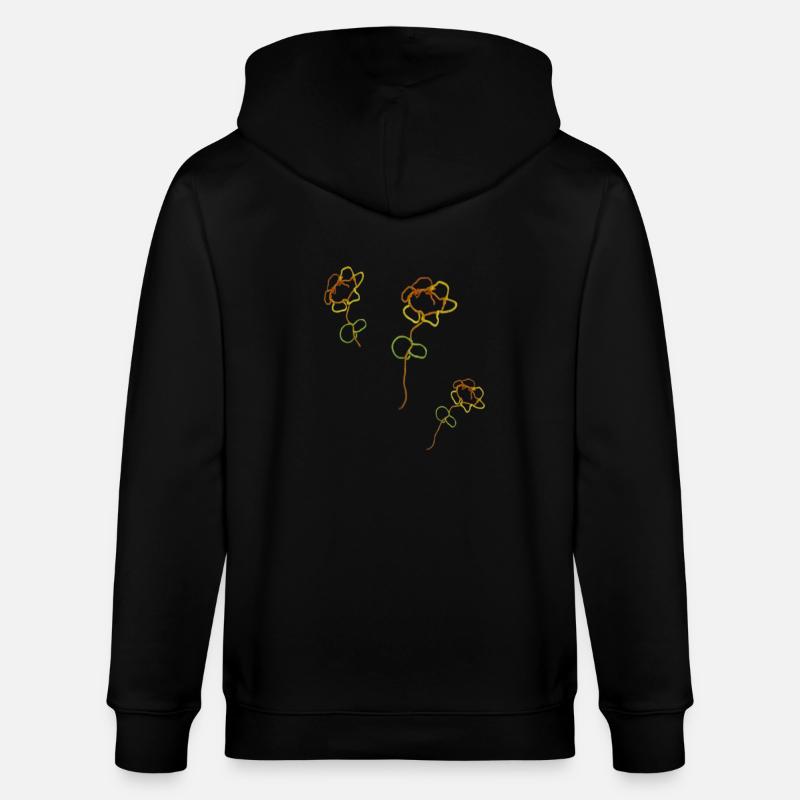 Leas Flowers - Stanley/Stella Unisex Bio-Kapuzenjacke CULTIVATOR  - Schwarz