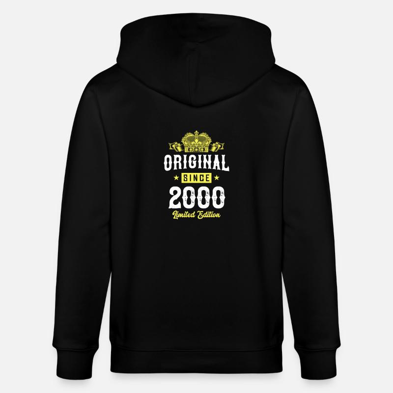 2000 limited edition - Stanley/Stella Unisex Bio-Kapuzenjacke CULTIVATOR  - Schwarz
