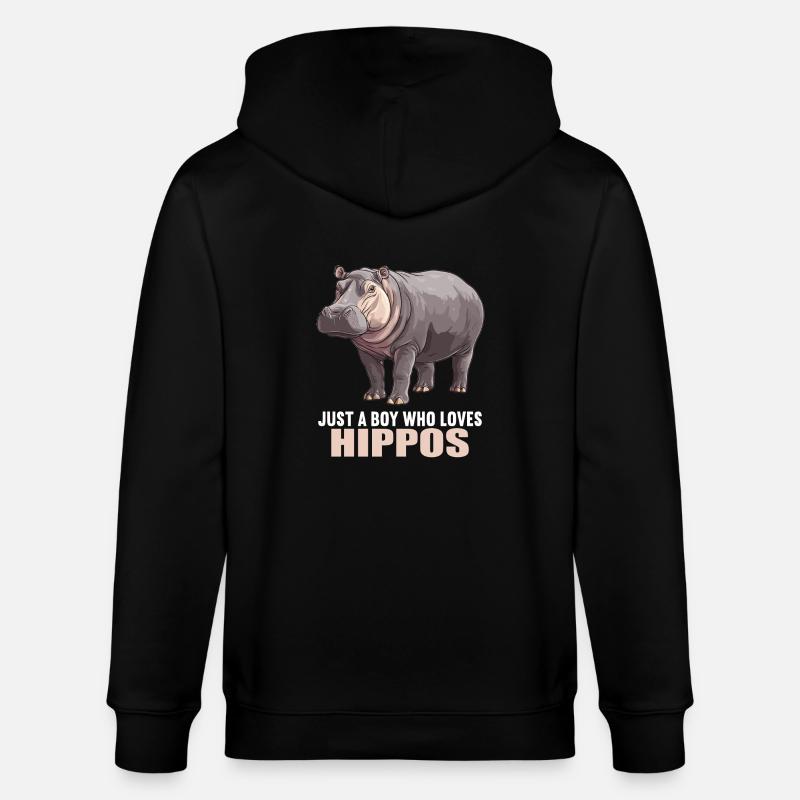 Hippopotame Hippopotame - Veste à capuche bio CULTIVATOR Stanley/Stella Unisexe - noir