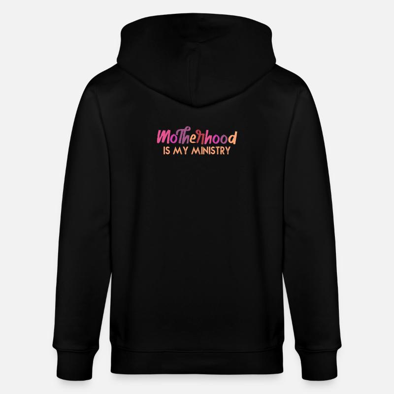 La maternité est mon ministère - Veste à capuche bio CULTIVATOR Stanley/Stella Unisexe - noir