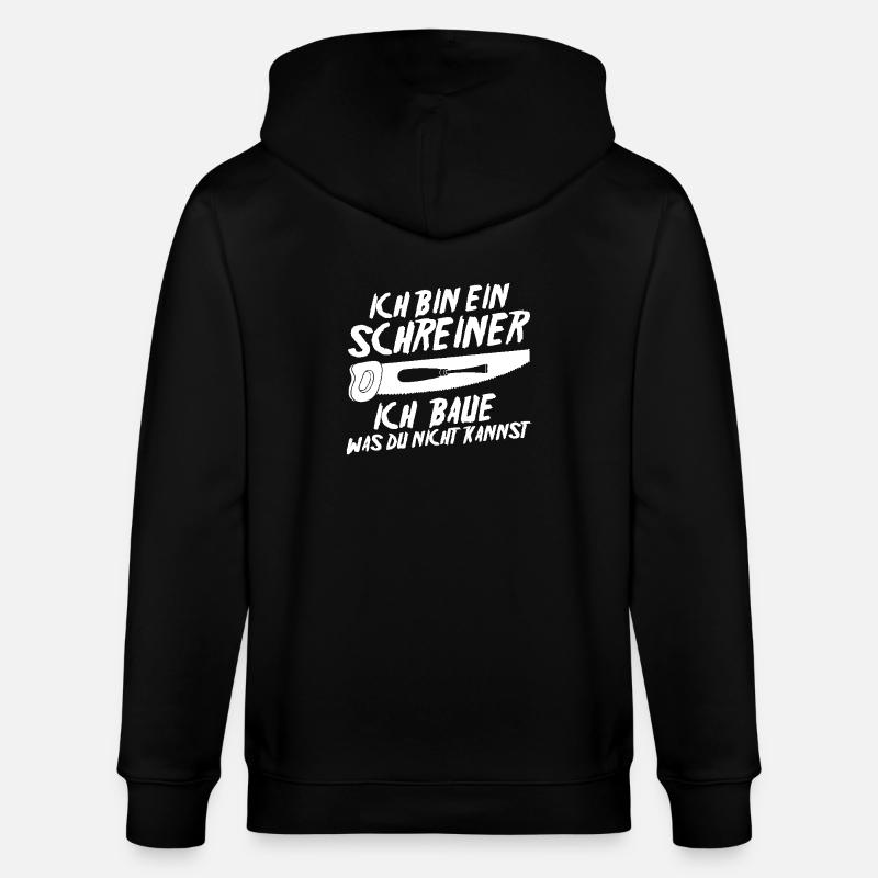Carpenter, Carpenter, Carpenter - Stanley/Stella CULTIVATOR  Unisex Organic Hooded Jacket - black