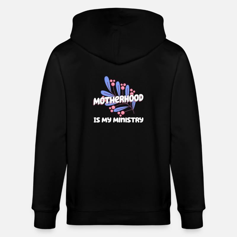 La maternité est mon ministère - Veste à capuche bio CULTIVATOR Stanley/Stella Unisexe - noir