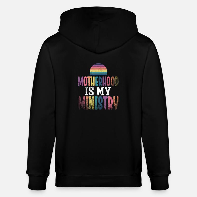 La maternité est mon ministère - Veste à capuche bio CULTIVATOR Stanley/Stella Unisexe - noir