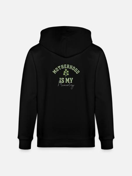 La maternité est mon ministère - Veste à capuche bio CULTIVATOR Stanley/Stella Unisexe - noir
