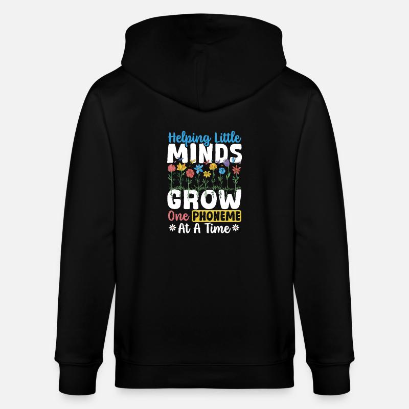 Dyslexia Dyslexic Learning Disabilities - Stanley/Stella CULTIVATOR Unisex Organic Hooded Jacket - black