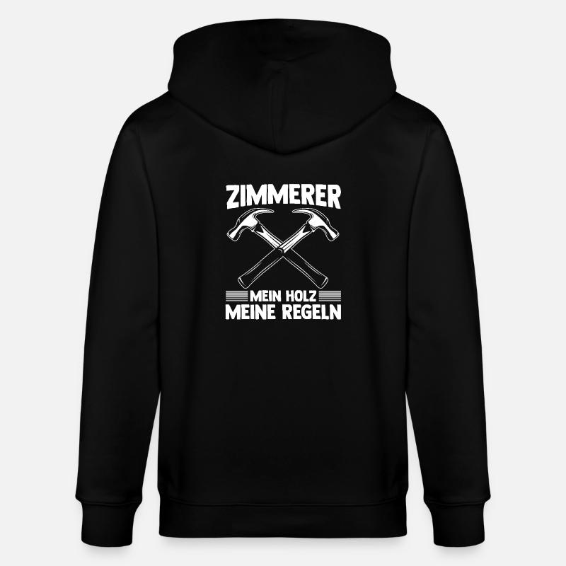 Zimmermann Zimmerer - Stanley/Stella Unisex Bio-Kapuzenjacke CULTIVATOR  - Schwarz