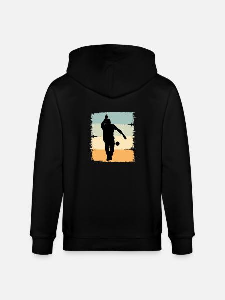Boule Boccia Boule player - Stanley/Stella CULTIVATOR Unisex Organic Hooded Jacket - black