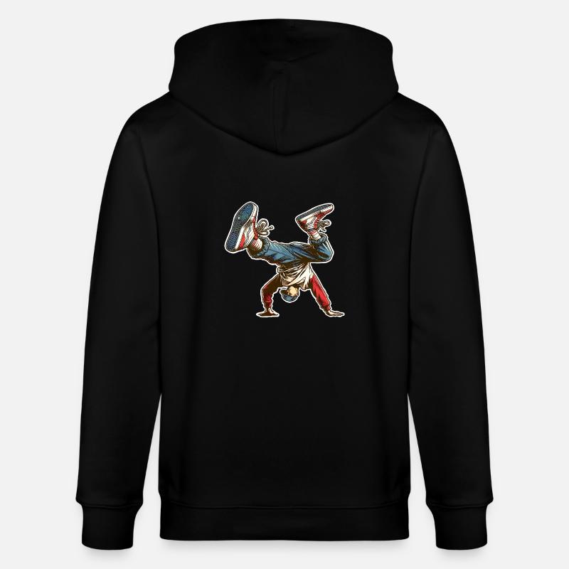 Breakdance - Veste à capuche bio CULTIVATOR Stanley/Stella Unisexe - noir