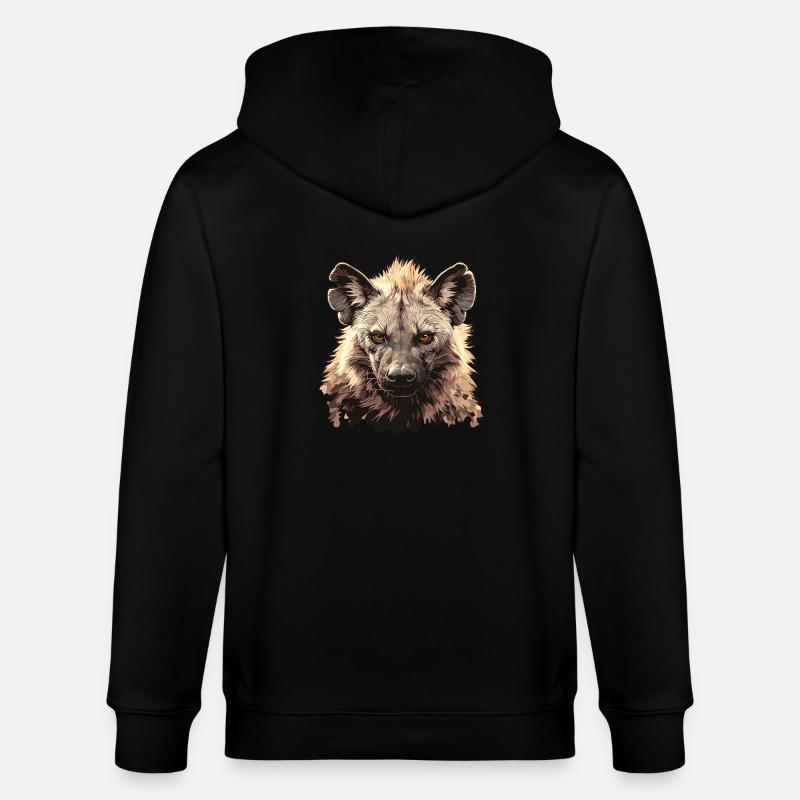 Hyänen Hyäne - Stanley/Stella Unisex Bio-Kapuzenjacke CULTIVATOR  - Schwarz