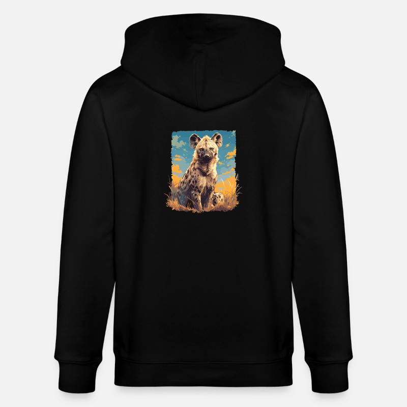Hyänen Hyäne - Stanley/Stella Unisex Bio-Kapuzenjacke CULTIVATOR  - Schwarz