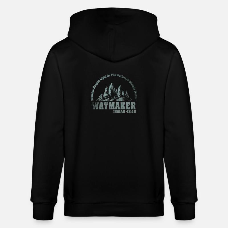 Wegweiser, Versprechenshüter, Wundertäter - Stanley/Stella Unisex Bio-Kapuzenjacke CULTIVATOR  - Schwarz