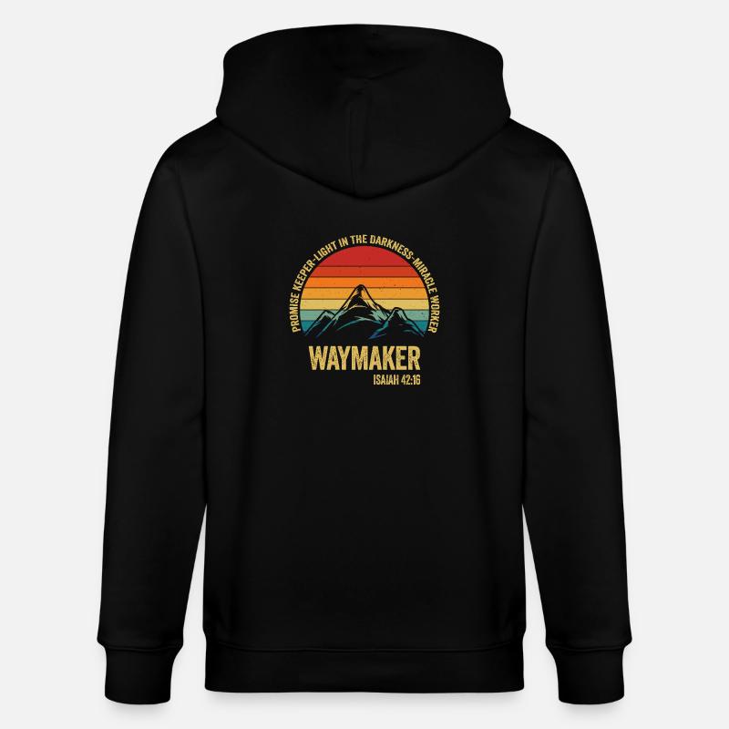Wegweiser, Versprechenshüter, Wundertäter - Stanley/Stella Unisex Bio-Kapuzenjacke CULTIVATOR  - Schwarz