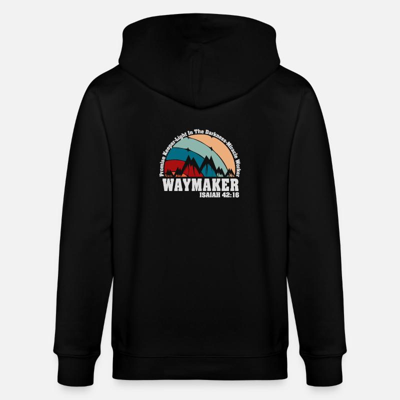 Wegweiser, Versprechenshüter, Wundertäter - Stanley/Stella Unisex Bio-Kapuzenjacke CULTIVATOR - Schwarz