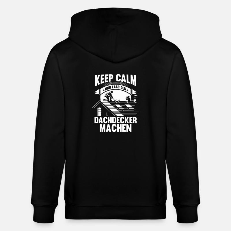 Dachdeckermeister Dachdecker - Stanley/Stella Unisex Bio-Kapuzenjacke CULTIVATOR  - Schwarz