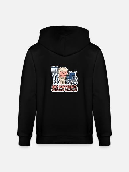 FULL BODY CASTS - Stanley/Stella CULTIVATOR Unisex Organic Hooded Jacket - black