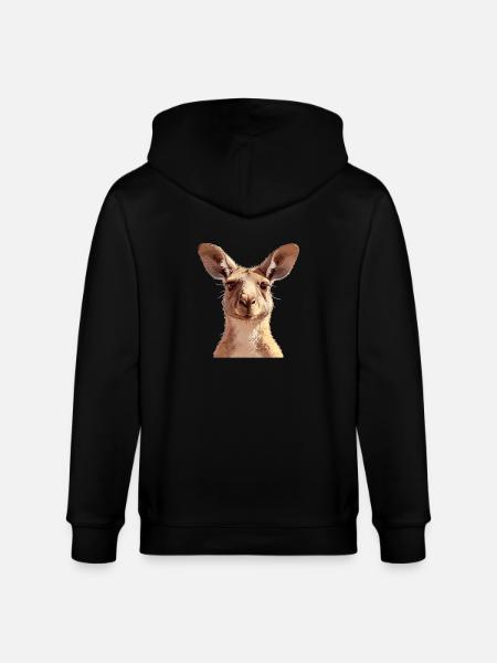 Kangaroos Kangaroo - Stanley/Stella CULTIVATOR Unisex Organic Hooded Jacket - black