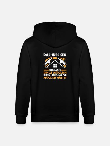 Master Roofer Roofer - Stanley/Stella CULTIVATOR Unisex Organic Hooded Jacket - black