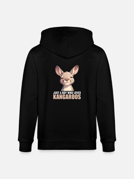Kangaroos Kangaroo - Stanley/Stella CULTIVATOR  Unisex Organic Hooded Jacket - black