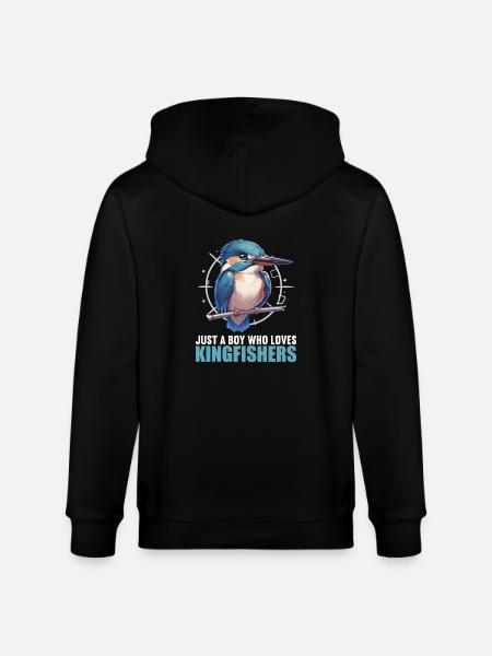 Kingfishers Kingfisher - Stanley/Stella CULTIVATOR Unisex Organic Hooded Jacket - black