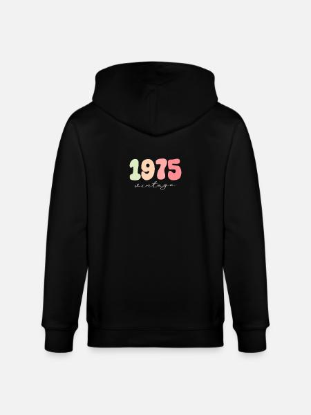 Date de naissance : 1975 - Veste à capuche bio CULTIVATOR Stanley/Stella Unisexe - noir