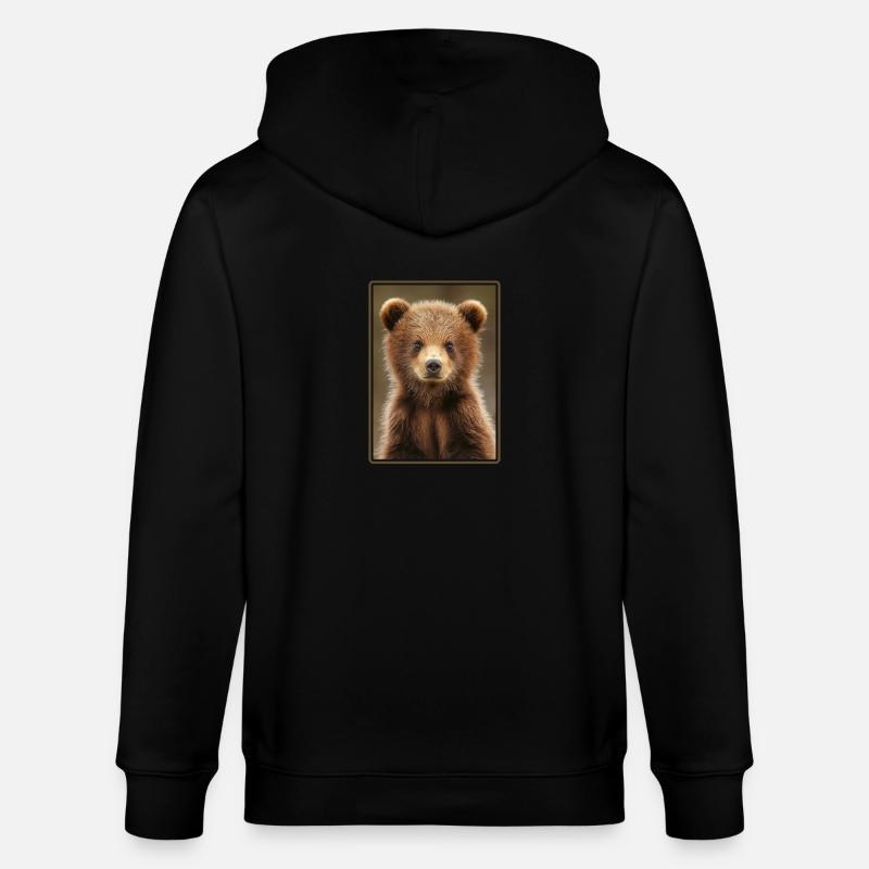 Kodiakbären Kodiakbär - Stanley/Stella Unisex Bio-Kapuzenjacke CULTIVATOR  - Schwarz