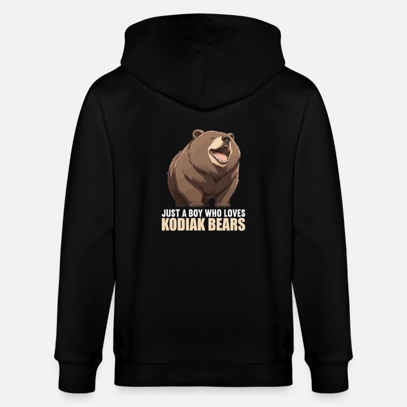Kodiakbären Kodiakbär - Stanley/Stella Unisex Bio-Kapuzenjacke CULTIVATOR  - Schwarz