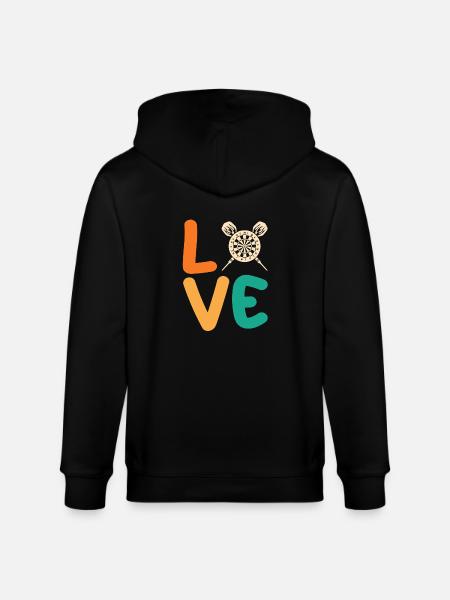 Darts player Darts - Stanley/Stella CULTIVATOR Unisex Organic Hooded Jacket - black