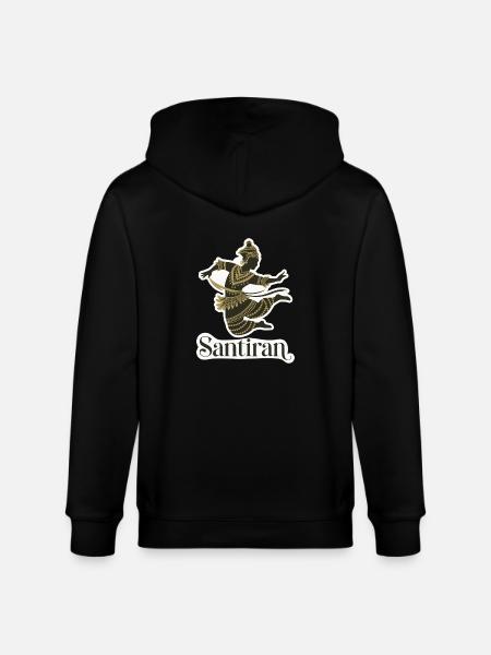 SANTIRAN - Stanley/Stella CULTIVATOR Unisex Organic Hooded Jacket - black