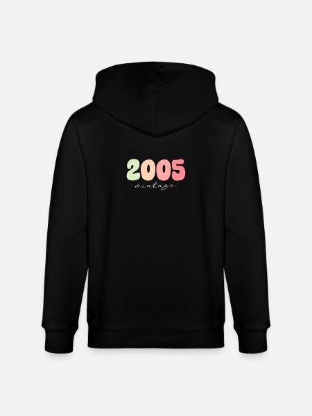 Année de naissance 2005 - Veste à capuche bio CULTIVATOR Stanley/Stella Unisexe - noir