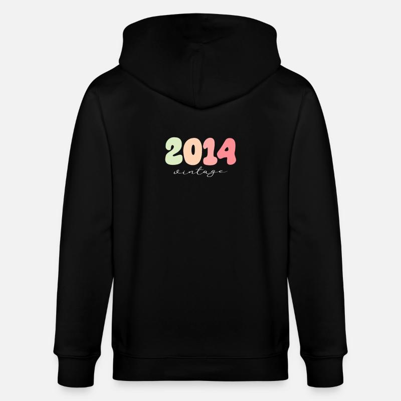 Année de naissance 2014 - Veste à capuche bio CULTIVATOR Stanley/Stella Unisexe - noir