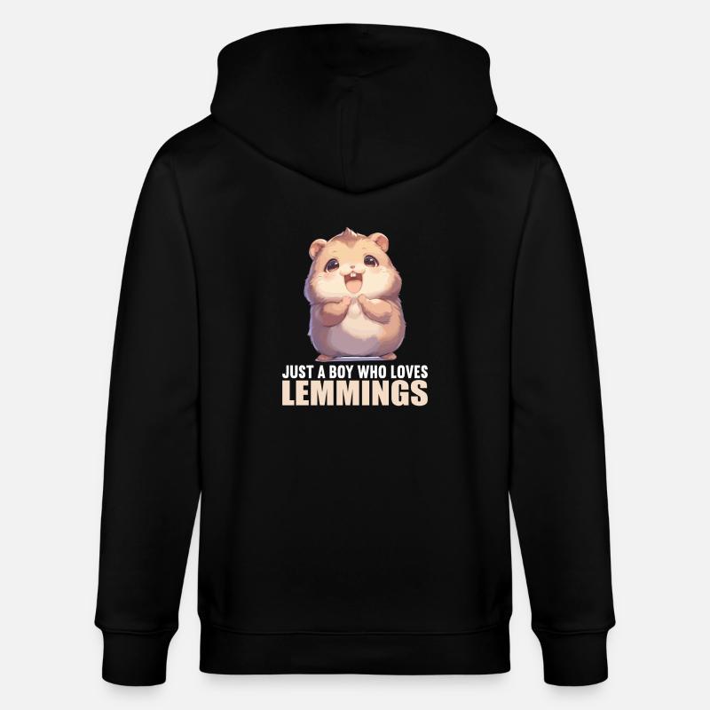 Lemminge Lemming - Stanley/Stella Unisex Bio-Kapuzenjacke CULTIVATOR - Schwarz