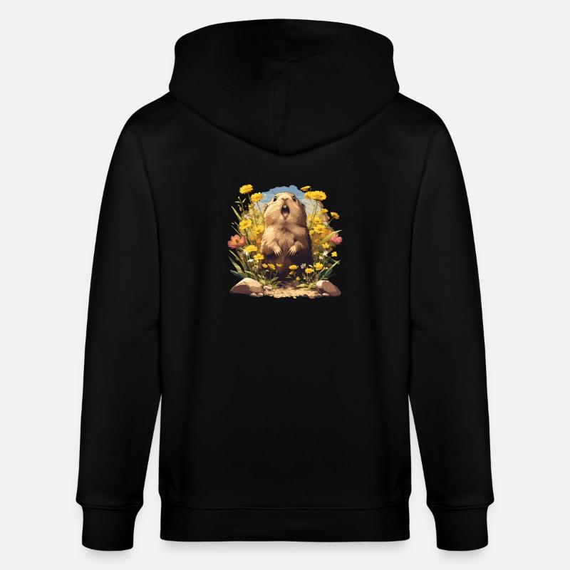 Lemminge Lemming - Stanley/Stella Unisex Bio-Kapuzenjacke CULTIVATOR - Schwarz
