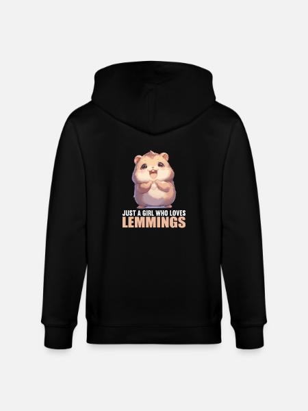 Lemmings Lemming - Stanley/Stella CULTIVATOR  Unisex Organic Hooded Jacket - black