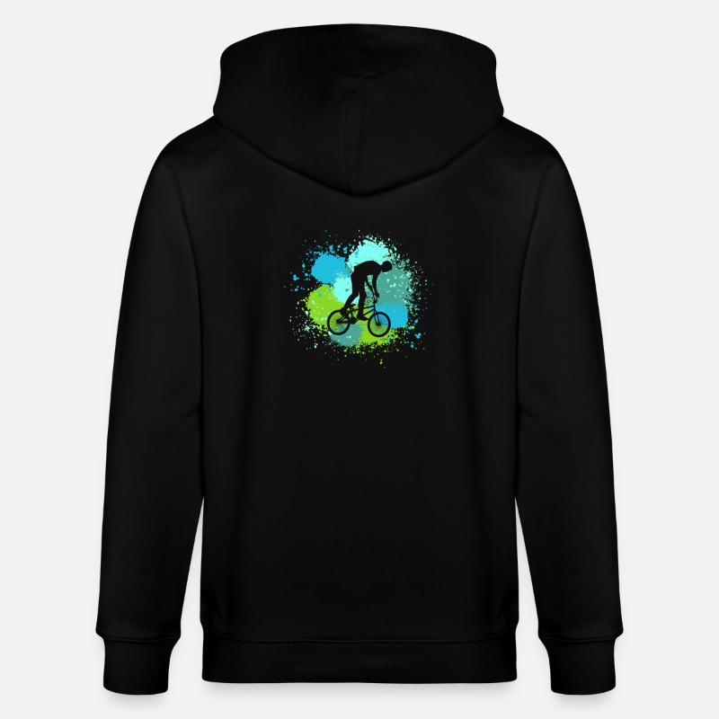 Vélo VTT - Veste à capuche bio CULTIVATOR Stanley/Stella Unisexe - noir