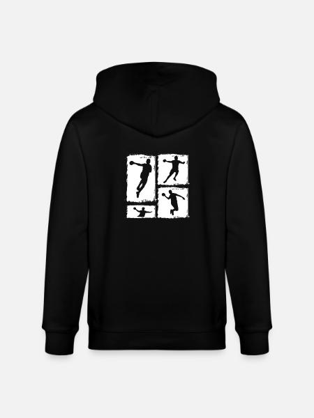 Handball players Handball - Stanley/Stella CULTIVATOR  Unisex Organic Hooded Jacket - black