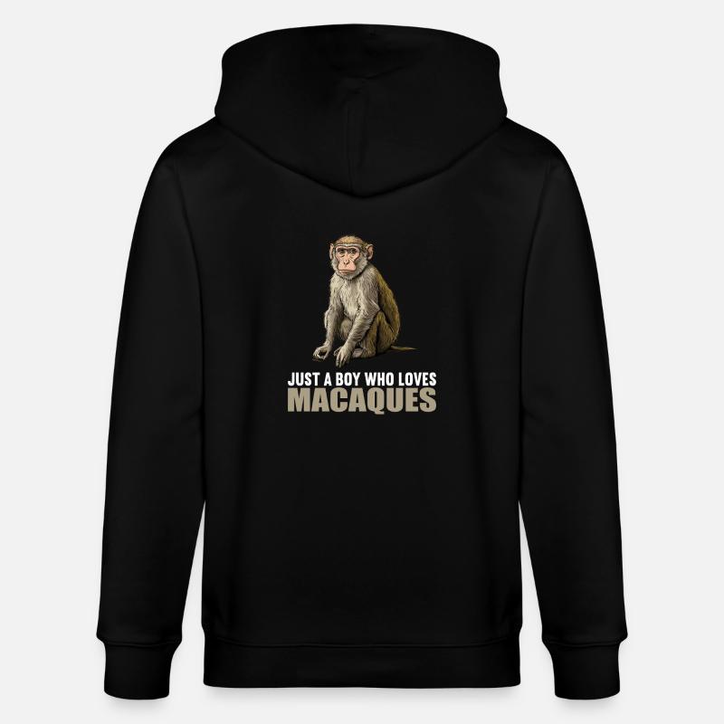 Macaque Macaque - Veste à capuche bio CULTIVATOR Stanley/Stella Unisexe - noir