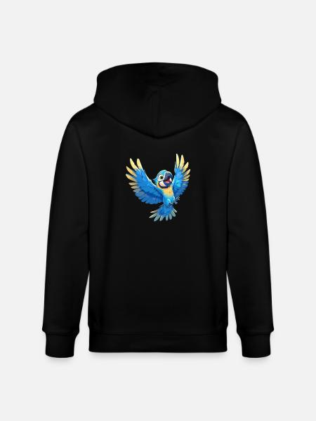 Macaw's Era - Stanley/Stella CULTIVATOR  Unisex Organic Hooded Jacket - black