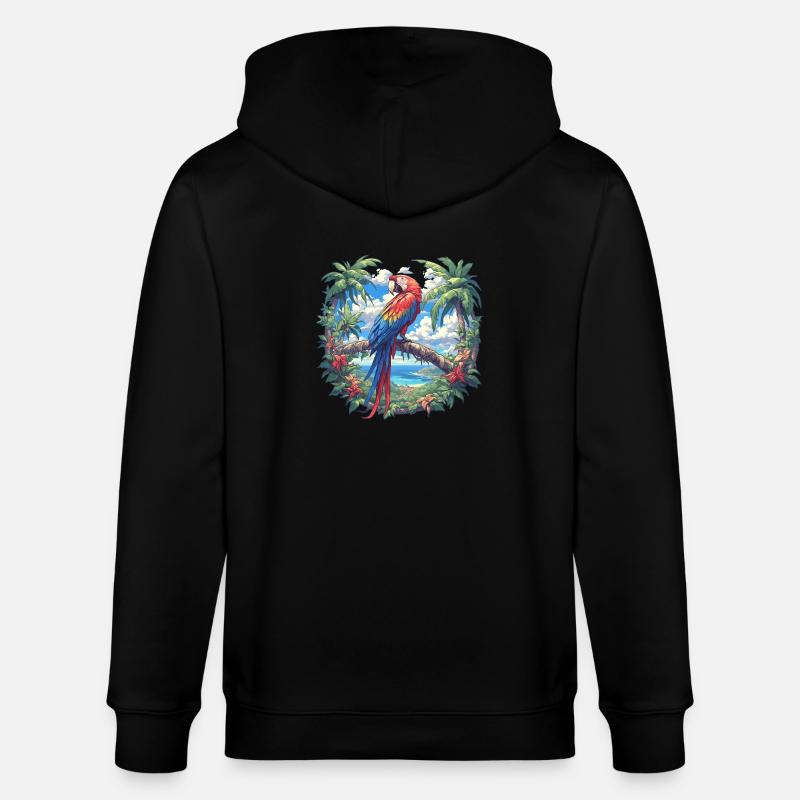 L’ère de l’ara - Veste à capuche bio CULTIVATOR Stanley/Stella Unisexe - noir