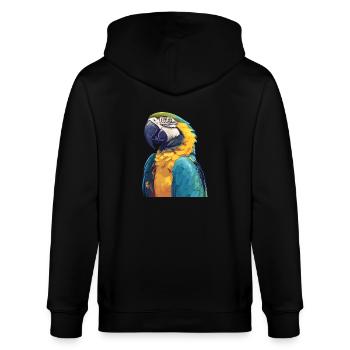 L’ère de l’ara - Veste à capuche bio CULTIVATOR Stanley/Stella Unisexe - noir - Dos - Anna (173cm)
