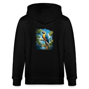 L’ère de l’ara - Veste à capuche bio CULTIVATOR Stanley/Stella Unisexe - noir - Dos - Anna (173cm)