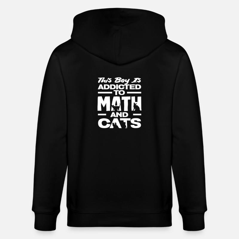 Mathe Lehrer Mathematik Geschenk - Stanley/Stella Unisex Bio-Kapuzenjacke CULTIVATOR - Schwarz