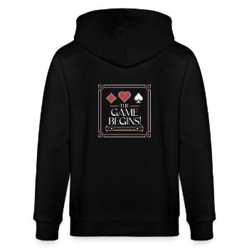 CARTE À JOUER - Veste à capuche bio CULTIVATOR Stanley/Stella Unisexe - noir - Dos - Anna (173cm)