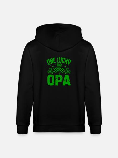 One Lucky OPA - Stanley/Stella CULTIVATOR  Unisex Organic Hooded Jacket - black